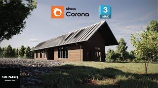 3ds Max + Corona | Modeling and Rendering of Exterior Scene from Scratch