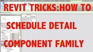 Revit Tricks - Schedule Detail Component Family