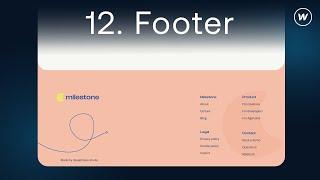 12. Advanced Webflow development tutorial: the FOOTER