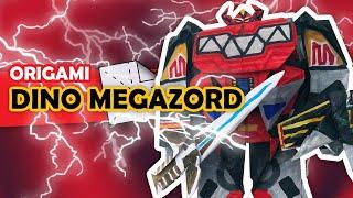 I made a DINO MEGAZORD! but with paper