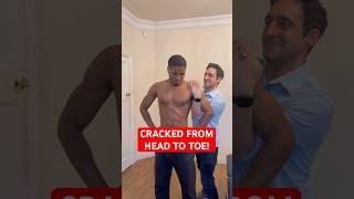 CRACKED FROM HEAD TO TOE! SUPER LOUD AND SATISFYING! #asmr #satisfying #osteopath #chiropractic