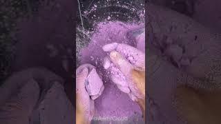 Purple gym chalk reform with baby powder
