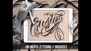 Create Custom Lettering Tattoo with Procreate app (iPad & iPad Pro)