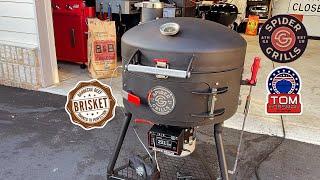 The All New Spider Grills Huntsman Smart Kettle Kamado! / Brisket!