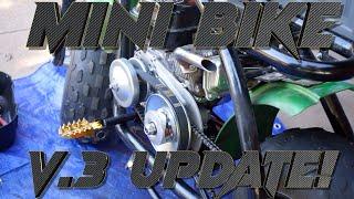 mini bike v3: Torque Converter Engine Riser Install!