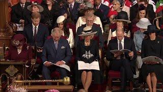 British Royal Family & Meghan Markle ALL MOMENTS - Commonwealth Day Service 2018