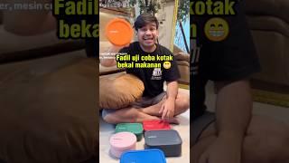 Fadil uji coba kotak bekal makanan  #fadiljaidi #pakmuh #kakyislam #miskahshafa #dillajaidi