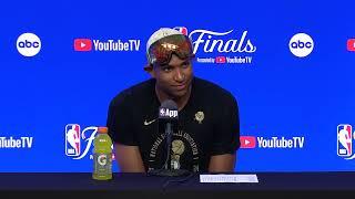 Boston Celtics' Al Horford Postgame Interview After Winning NBA Finals vs Dallas Mavericks