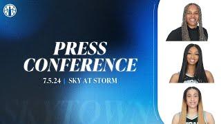 Postgame Press Conference | Sky at Storm | July 5, 2024