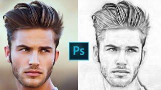 How to convert  Image into A Pencil Sketch in Photoshop || Sl Janidu Tech ||