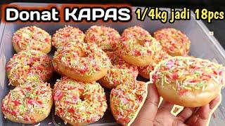 DONAT "KAPAS", Tanpa Telur, Tanpa Susu, Tanpa Mixer, Tanpa Kentang SUPER LEMBUT | Cocok Untuk PEMULA