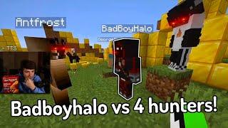 karljacobs React To Badboyhalo Vs 4 Hunters! \ Minecraft Manhunt Dream vs 4 Hunters Extra Scenes