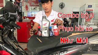 Combo bộ ba phục hồi động cơ xe cũ như mới giúp xe Êm bền đẹp như zin ( hp nano )