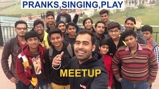 funny pranks in CP | singing | play | delhi | meetup | GAURAVZONE