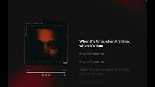 The Weeknd - I Was Never There feat. Gesaffelstein (Lyrics)