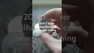 2011 silver philharmonic coins shining and new #coin #coincollecting #collection