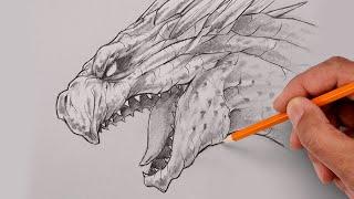 How To Draw Shimo | Godzilla Sketch Tutorial