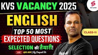 KVS New Vacancy 2025 | KVS PRT English Class -11 | KVS PRT English Questions By Deepak Sir