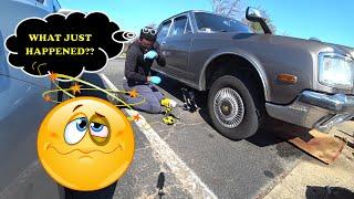 Scissor Jack Fail! My Car Gave Me a Concussion!! (1992 Toyota Century)