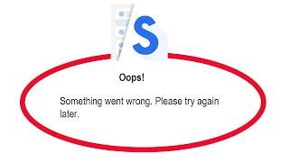 Fix Swipe For Facebook Oops Something Went Wrong Error Please Try Again Later