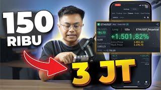 Trading Crypto Modal Entry 150rb jadi 3 Juta Dengan Mudah | Strategi Trading Modal 100rb