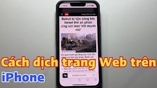 Cách dịch trang Web trên iPhone sang Tiếng Việt