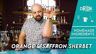 How to make an Orange & Saffron Sherbet - The Cocktail Kitchen