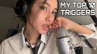MY FAVORITE ASMR TRIGGERS  mouth sounds, mic scratching, mic pumping, layered, cam tapping,..)