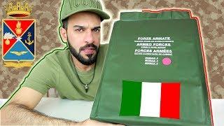 Italian Armed Forces MRE ( Meal Ready To Eat )  Module F - Review, Taste Test & Eating Show [ARABIC]