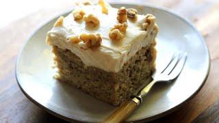 Super Moist Banana Cake with Cream Cheese Frosting