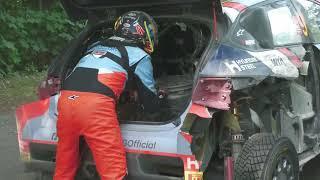 PUNCTURE after SS16 | 80th Poland Rally Day 4 | Andreas Mikkelsen