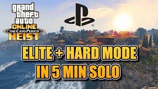 Cayo Perico SOLO ELITE + HARD MODE in 5 Min on PS5 (No Glitches)