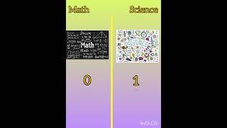 math vs science #math #science #comparison