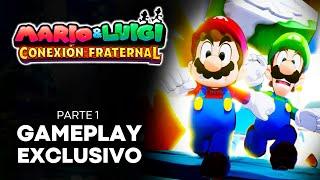 Gameplay MARIO & LUIGI Conexión Fraternal  Parte 1: ¡Comienza la Aventura! (Español)