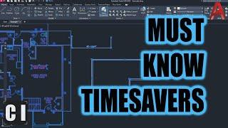 5 Must know AutoCAD Shortcuts & Time Saving Commands! AutoCAD Productivity Tips