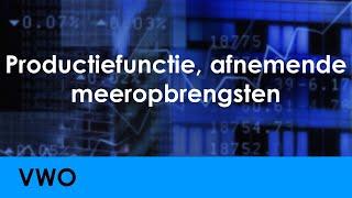 Productiefunctie, factorproductiviteit, afnemende meeropbrengsten - Economie voor vwo - Welvaart