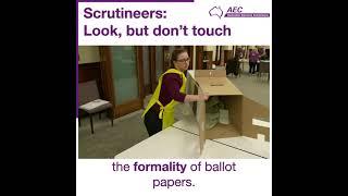 Scrutineers: Look, but don't touch