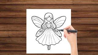 How to draw a fairy girl || Drawing fairy step by step @Artimee