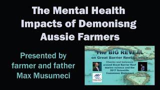 Mental Health Impacts of Demonising Aussie Farmers - Dr Peter Ridd forum Townsville 2020