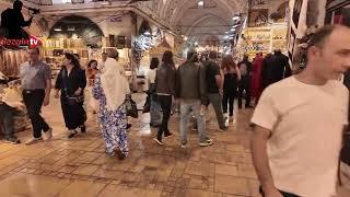 ANİDEN BASTIRAN YAĞMURLA ÇARŞI DOLDU TAŞTI