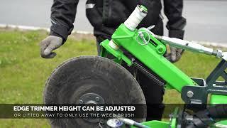 Avant Edge Trimmer with Weed Brush Attachment for Avant Articulated Mini Loader