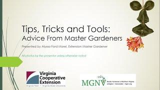 Tips, Tricks, and Tools: Advice from Master Gardeners - 2024