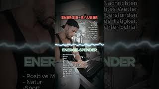 Energie Räuber Energie Spender  #motivation #protein #gesundleben #mindset #ernährungsumstellung