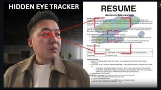 exposing recruiters w/ hidden eye tracker