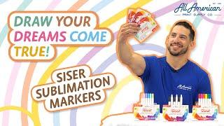 Sublimation - WITHOUT a printer? Siser Sublimation Markers | AA Print Supply