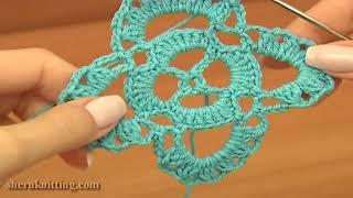 How to Crochet Square Motifs Tutorial 15 Part 1 of 2