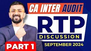 Cover 50+ Marks in CA Inter Audit RTP | ICAI September 2024 Exams | Neeraj Arora