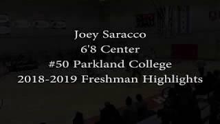 Joey Saracco 6'8 Center #50 Parkland College 2018-2019 Freshman Highlights