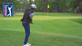 Scottie Scheffler's IMPRESSIVE eagle hole-out at RBC Heritage | 2024