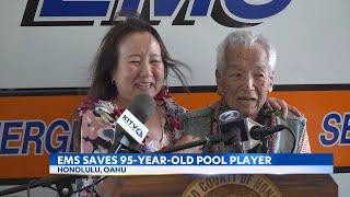 A special reunion: 95-year-old man reunited with Honolulu EMS who saved him from heart attack